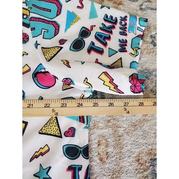 Take Me Back To The 90s Shirt Womens Size 2X Button Up White 90s Retro - Picture 7 of 9